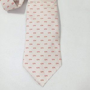 Vicomte Arthur Paris Palm Beach pink Men's tie 100% Silk NEW with tags HTF CN